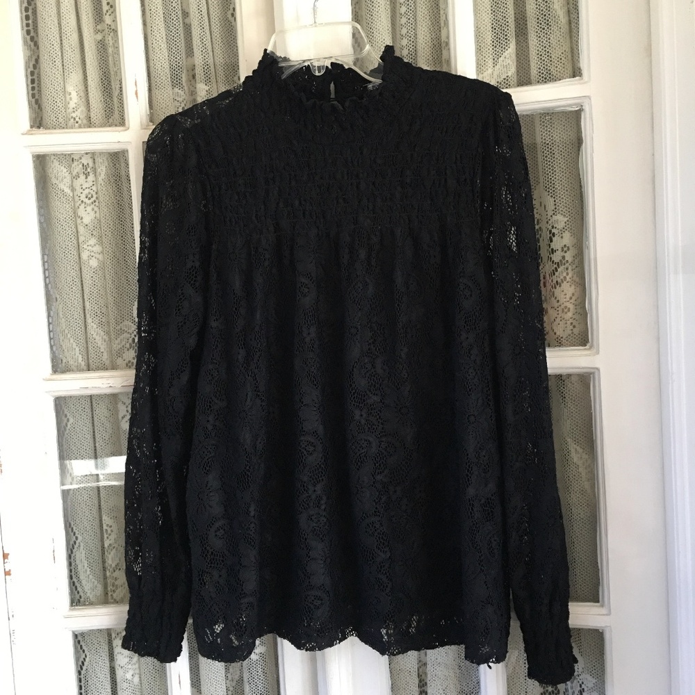 Cable & Gauge Lace Top - Size M